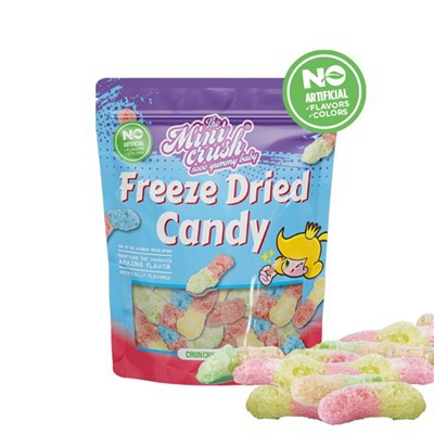 Zamrznjeno posušeni hrustljavi črvi (naravna barva)